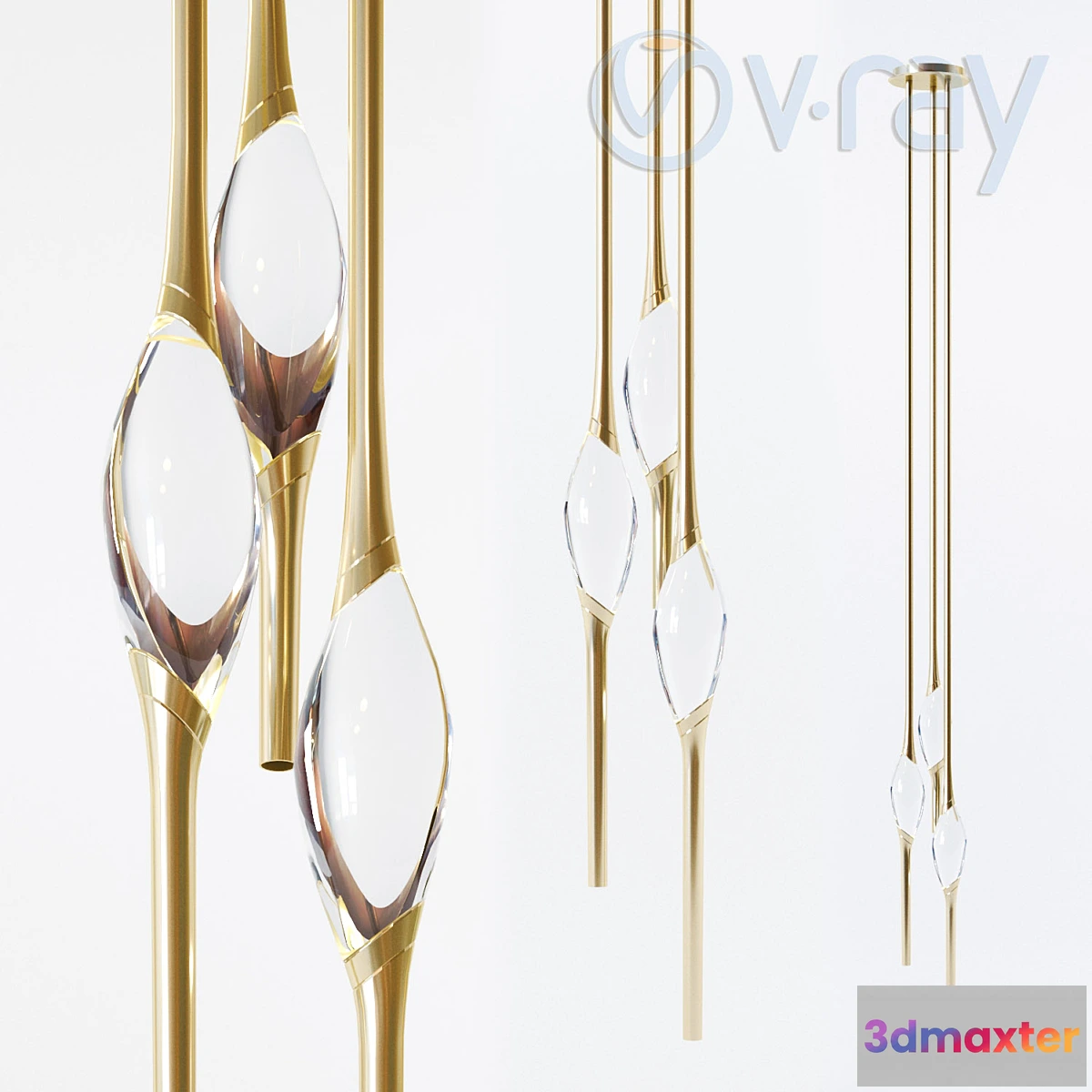 1399648 - Il Pezzo 12 Round Chandelier 3D Max