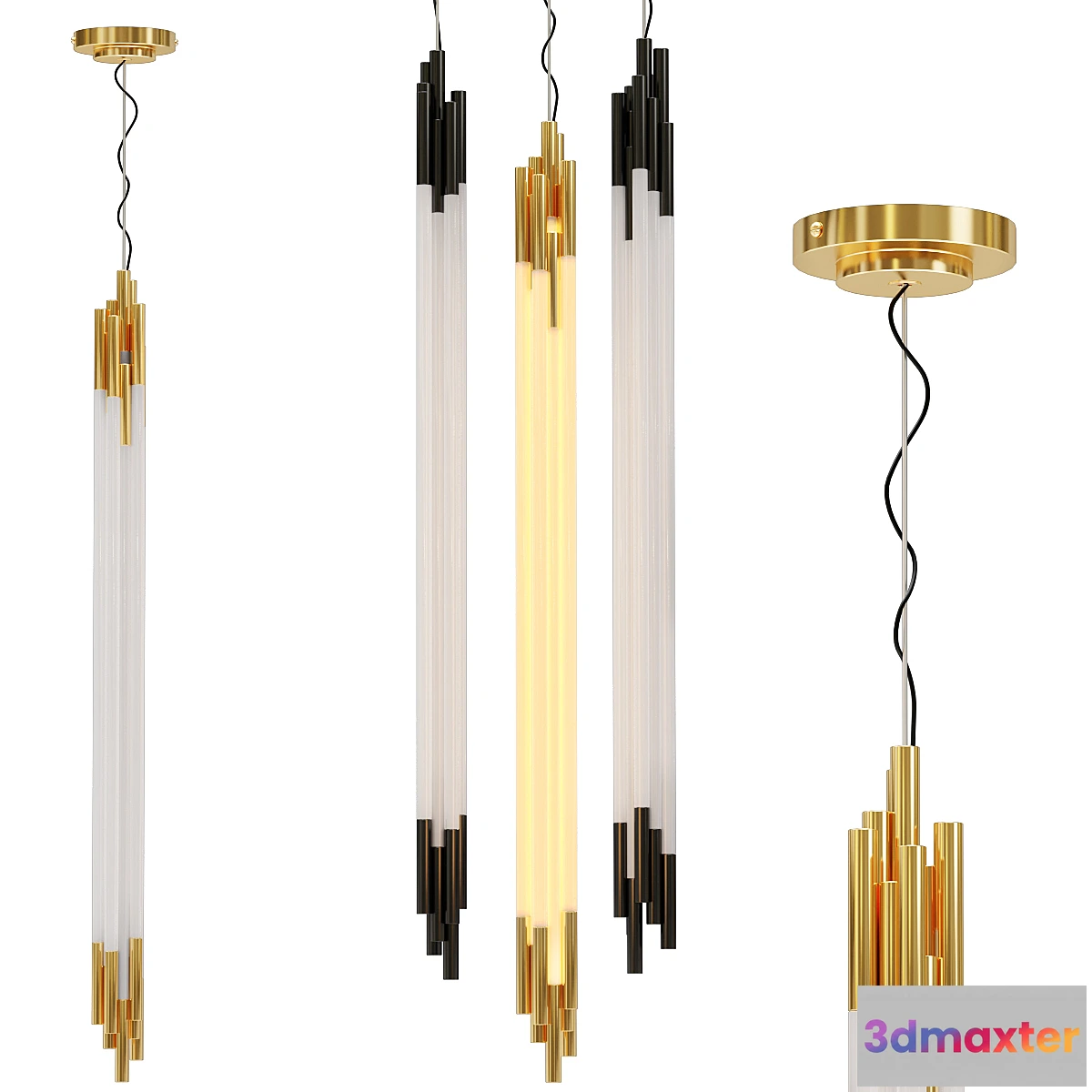 1399826 - Org Pendant Vertical 3D Max