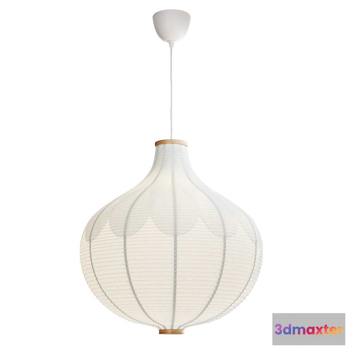 1400026 - IKEA RISBYN  Pendant lamp shade onion shape 57 cm 3D Max