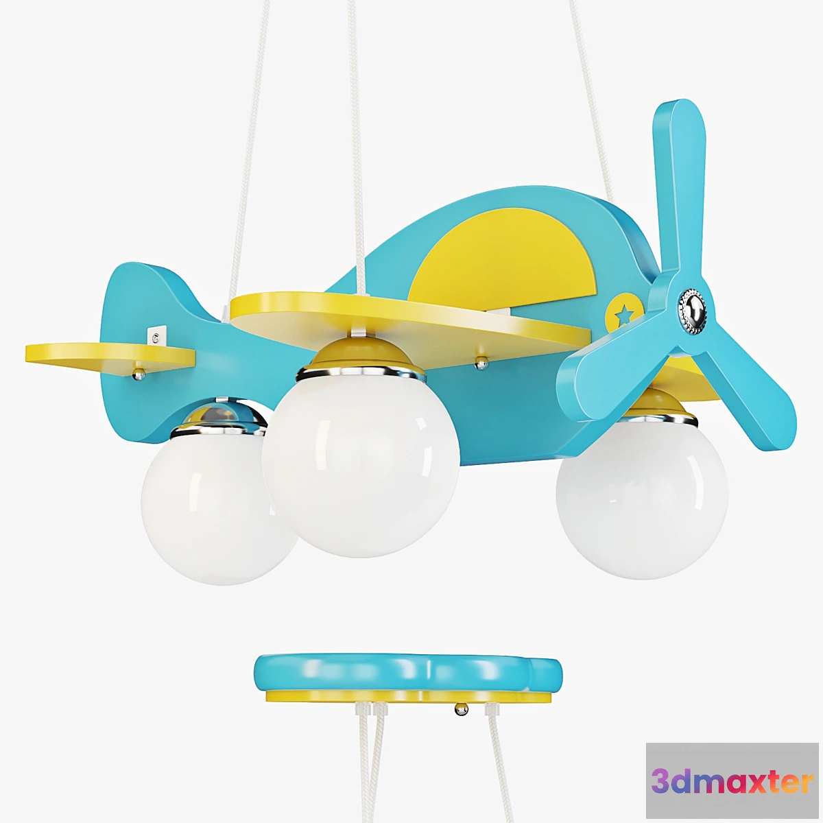 1400254 - Ideal Lux Chandelier - Avion 3D Max