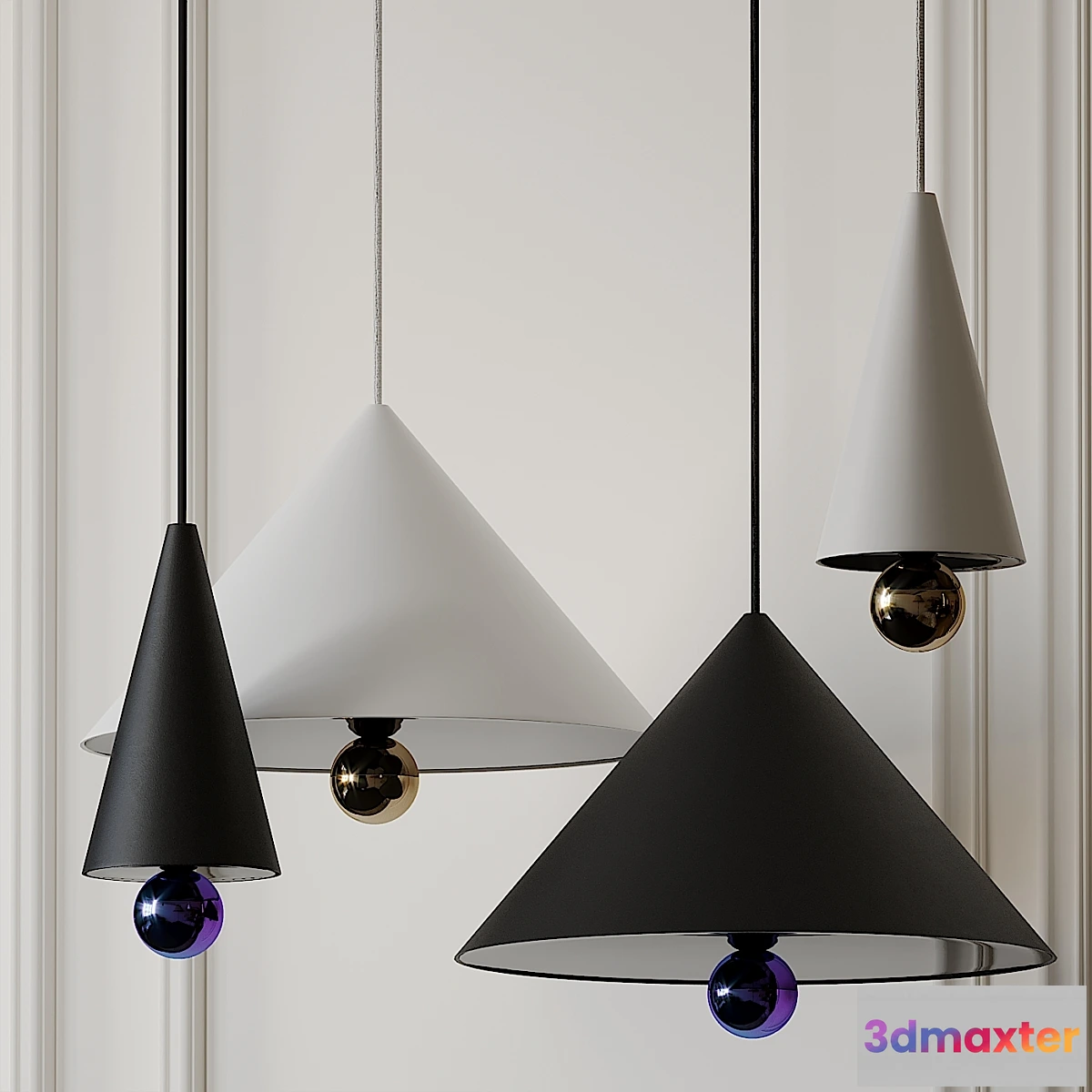 1401616 - Cherrypendant By Petite Friture 3D Max