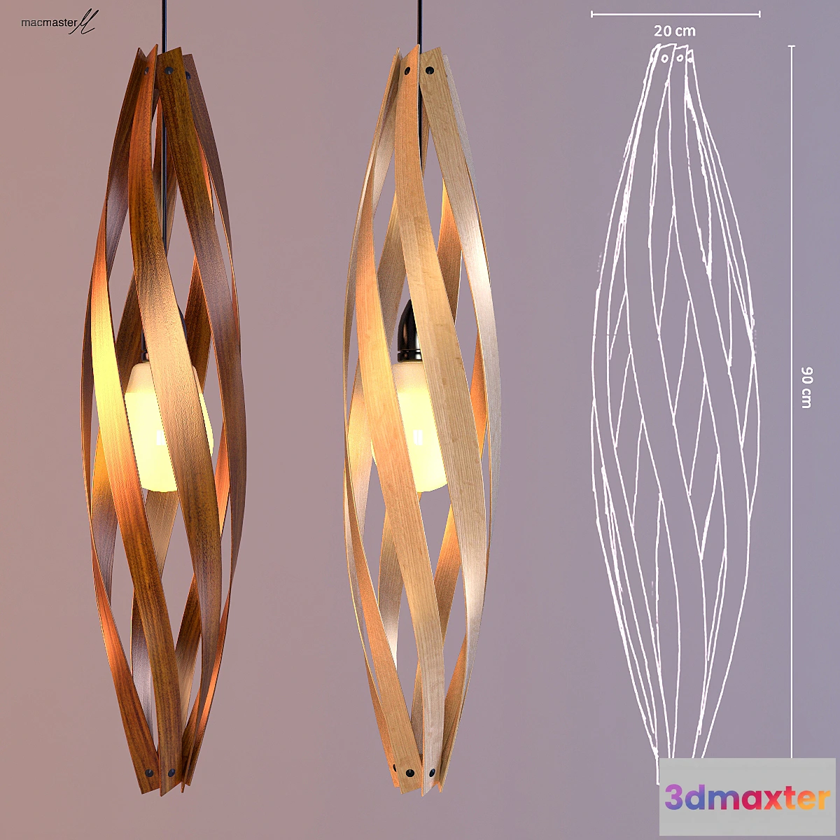 1401636 - Macmaster Cocoon pendant M 3D Max