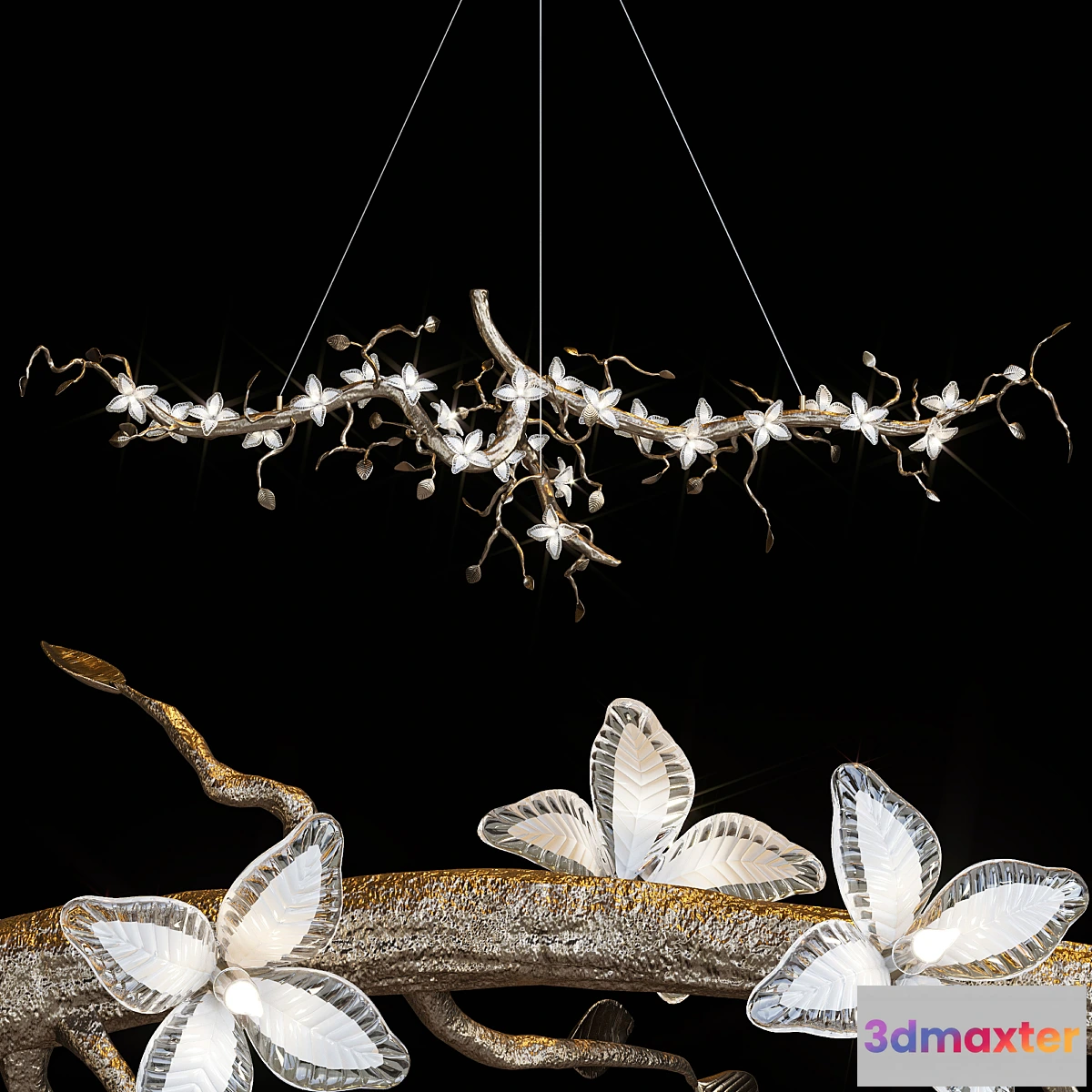 1401670 - Hanging chandelier BLBZ20 Copper 3D Max