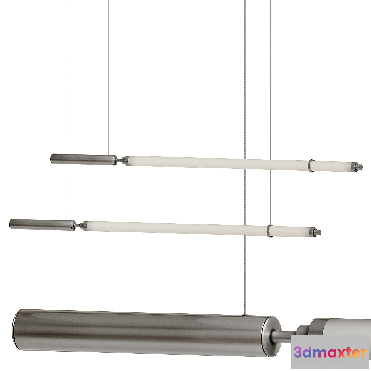1402362 - Solo Minimalist Strip Line Pendant Light 3D Max
