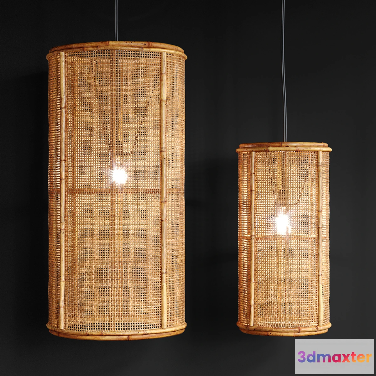 1402524 - Webbed Rattan Shade Terrain 3D Max