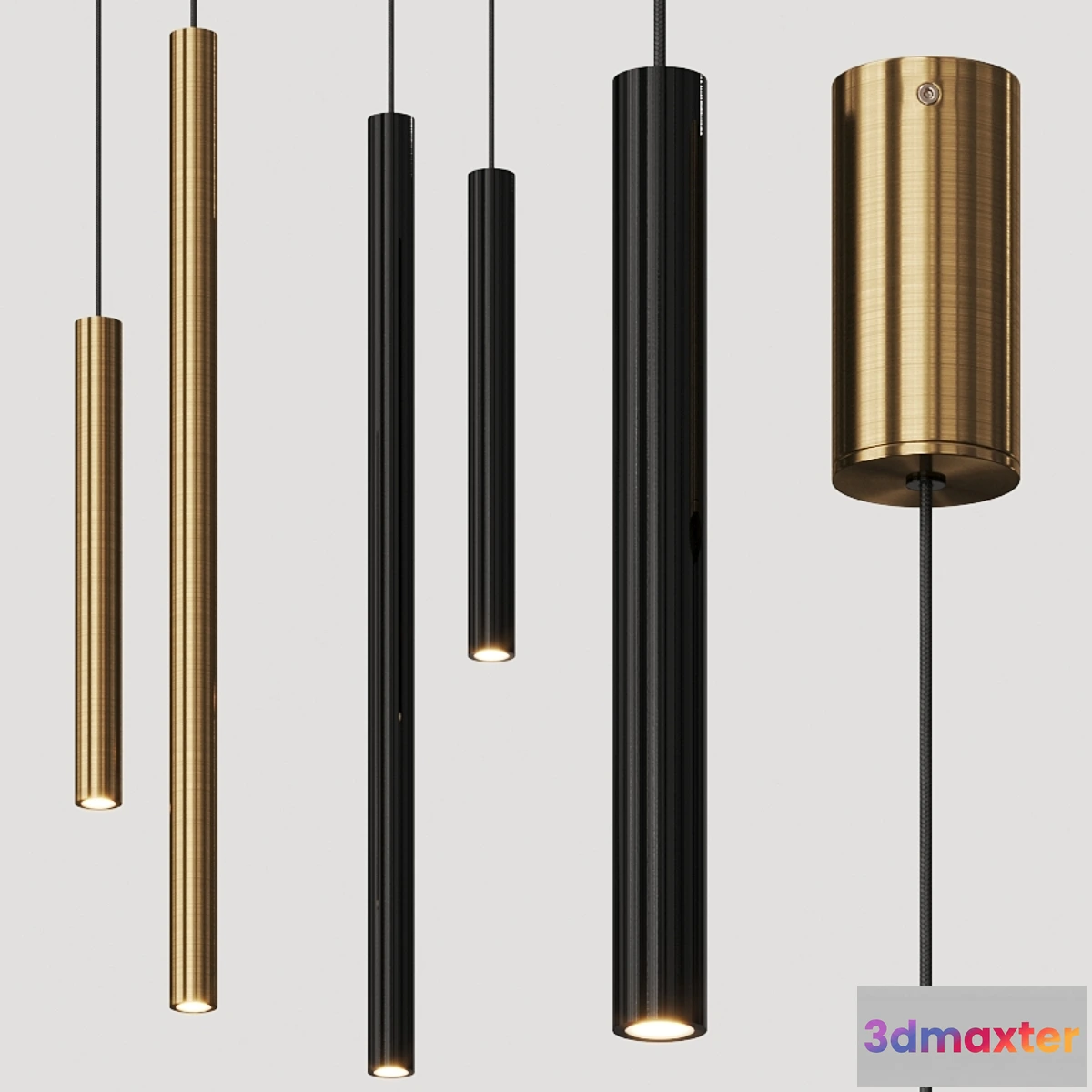 1402896 - Leds C4 Stylus Pendants 3D Max