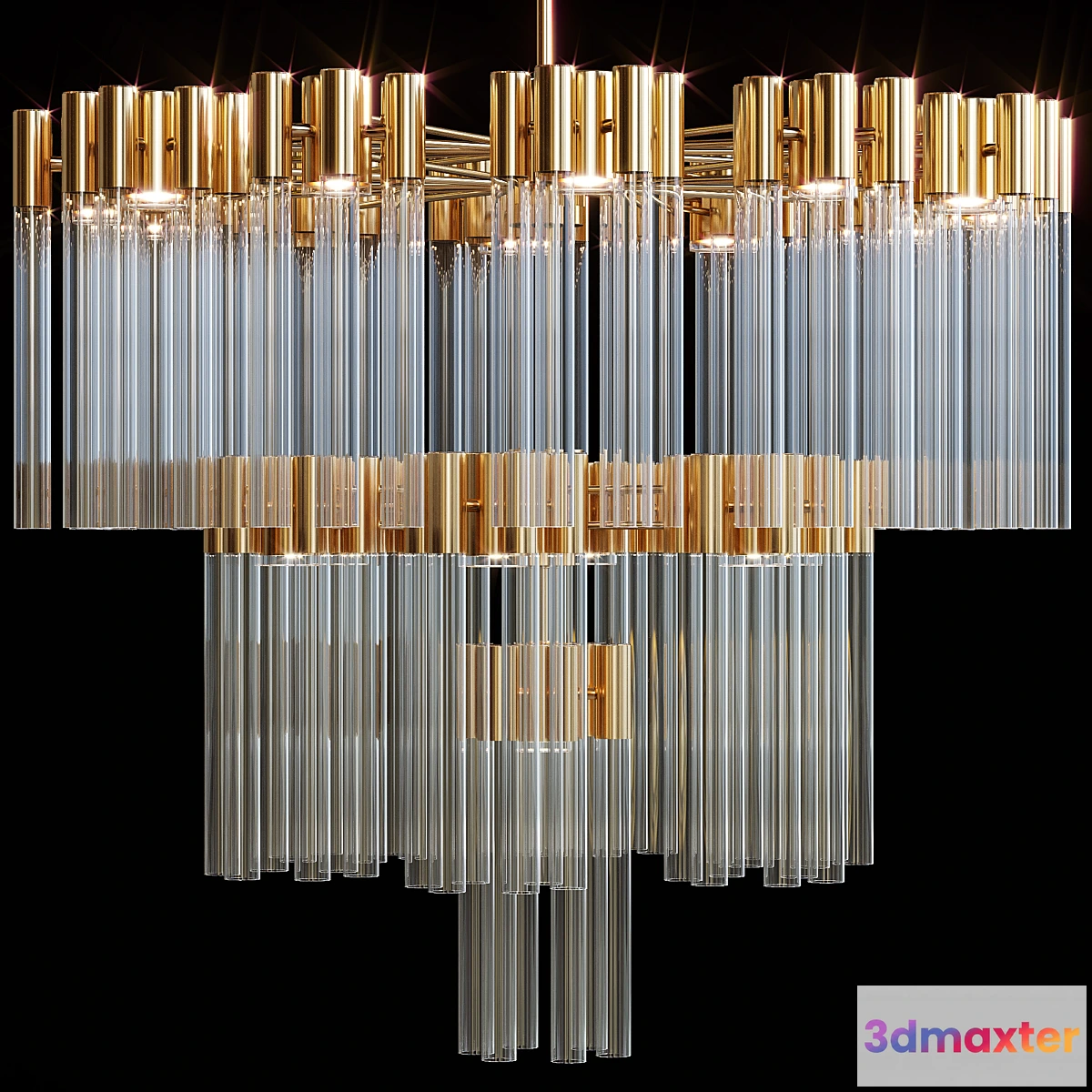 1403122 - Contemporary chandelier crystal 3D Max