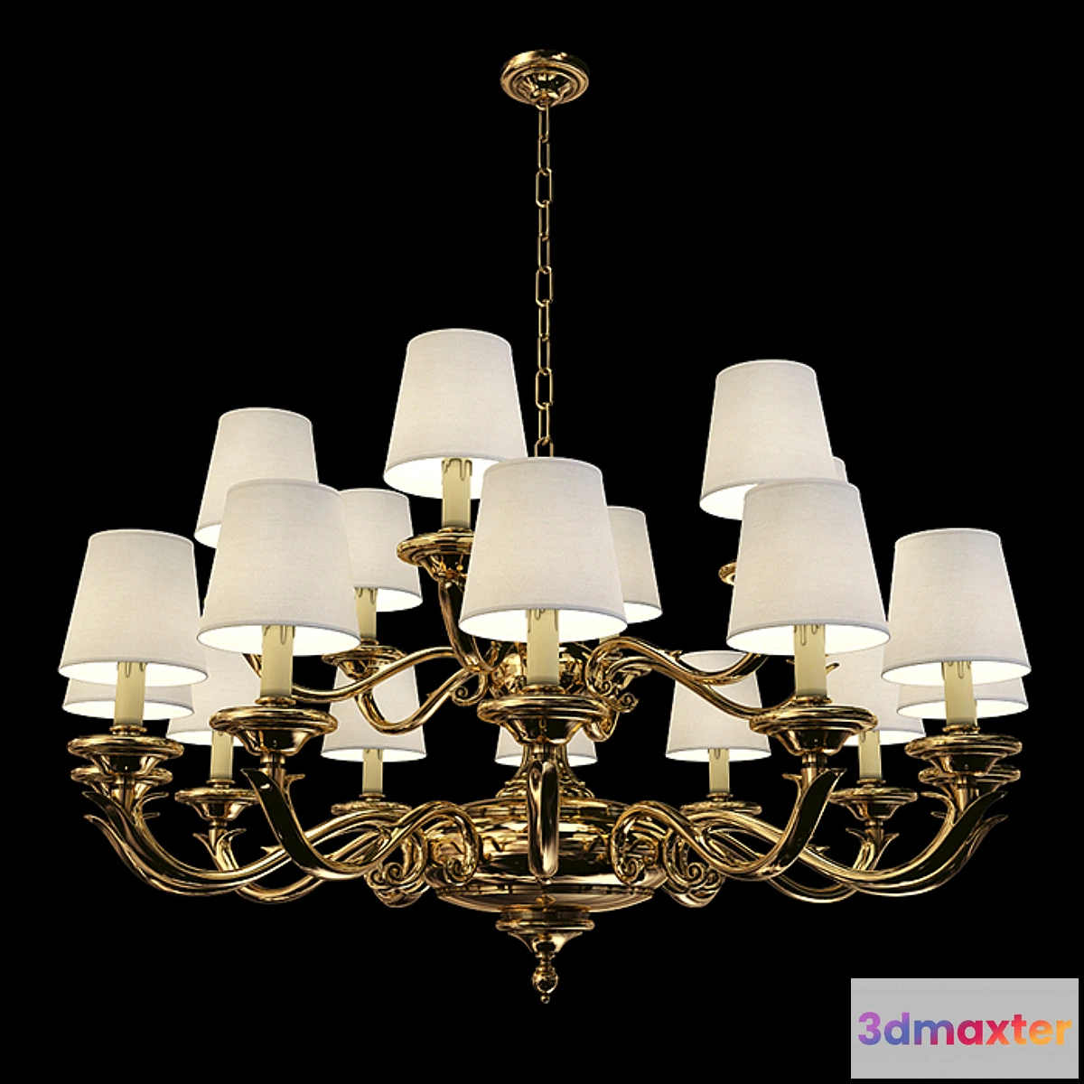 1403502 - chandelier Zonca (H10505) 3D Max