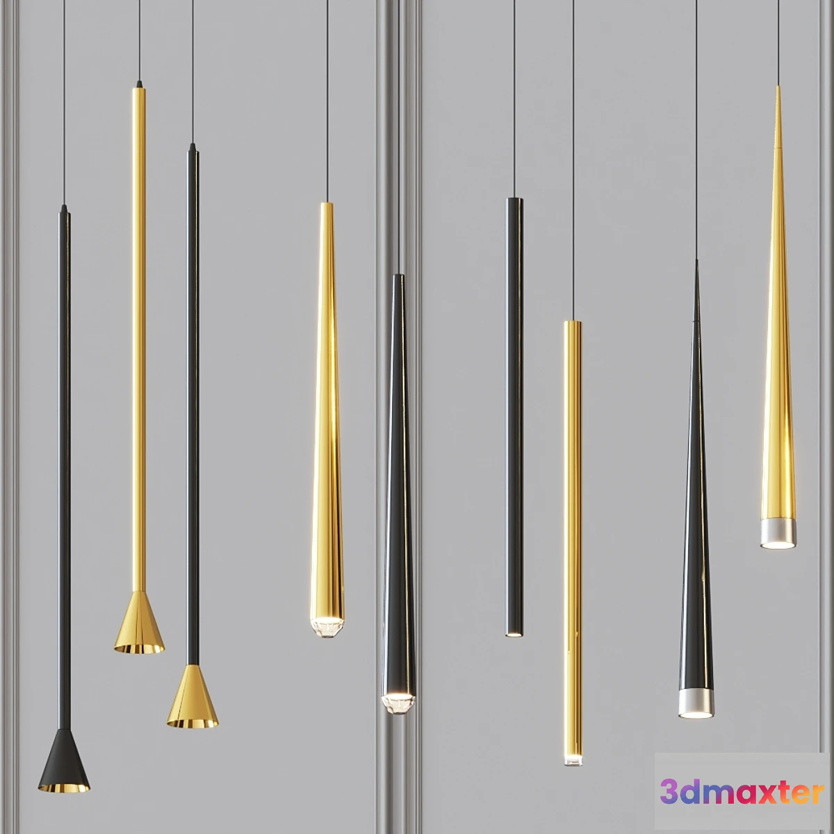 1403602 - Lampatron - ceiling lamps set 1 3D Max