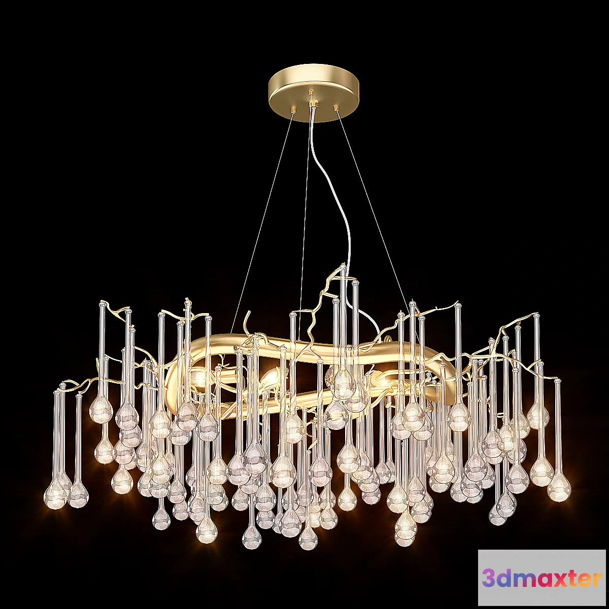 1403686 - Serip Droplet Chandelier 3D Max