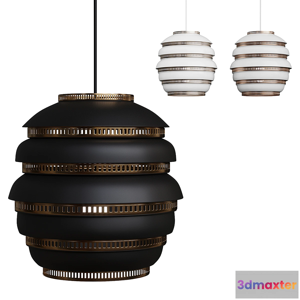 1405474 - A331 Beehive Pendant Light 3D Max