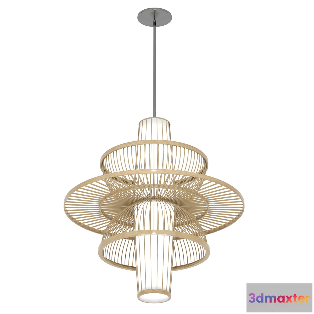 1405762 - Pastoral Rattan Decorative Pendant Lights 3D Max