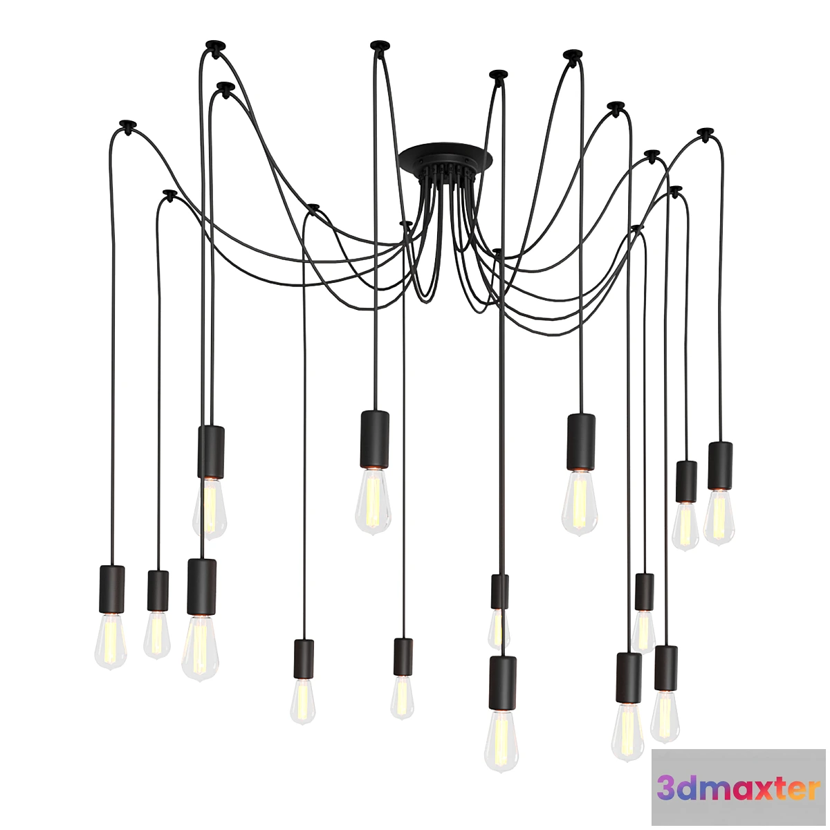 1405982 - The warmly spider chandelier 3D Max