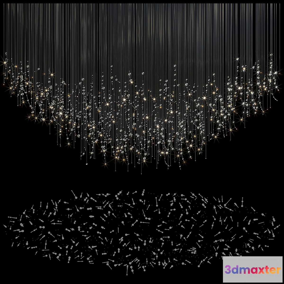 1406464 - Chandelier Light Vargov - Fiber 3D Max