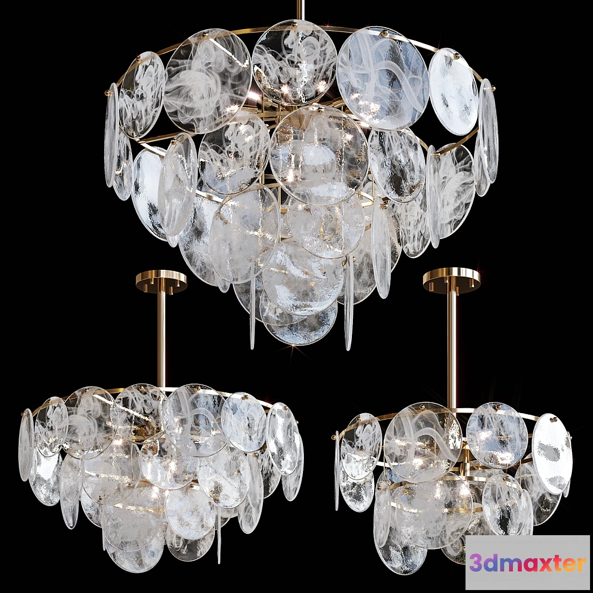 1406728 - Pendant chandeliers JACKLYN by Lampatron 3D Max