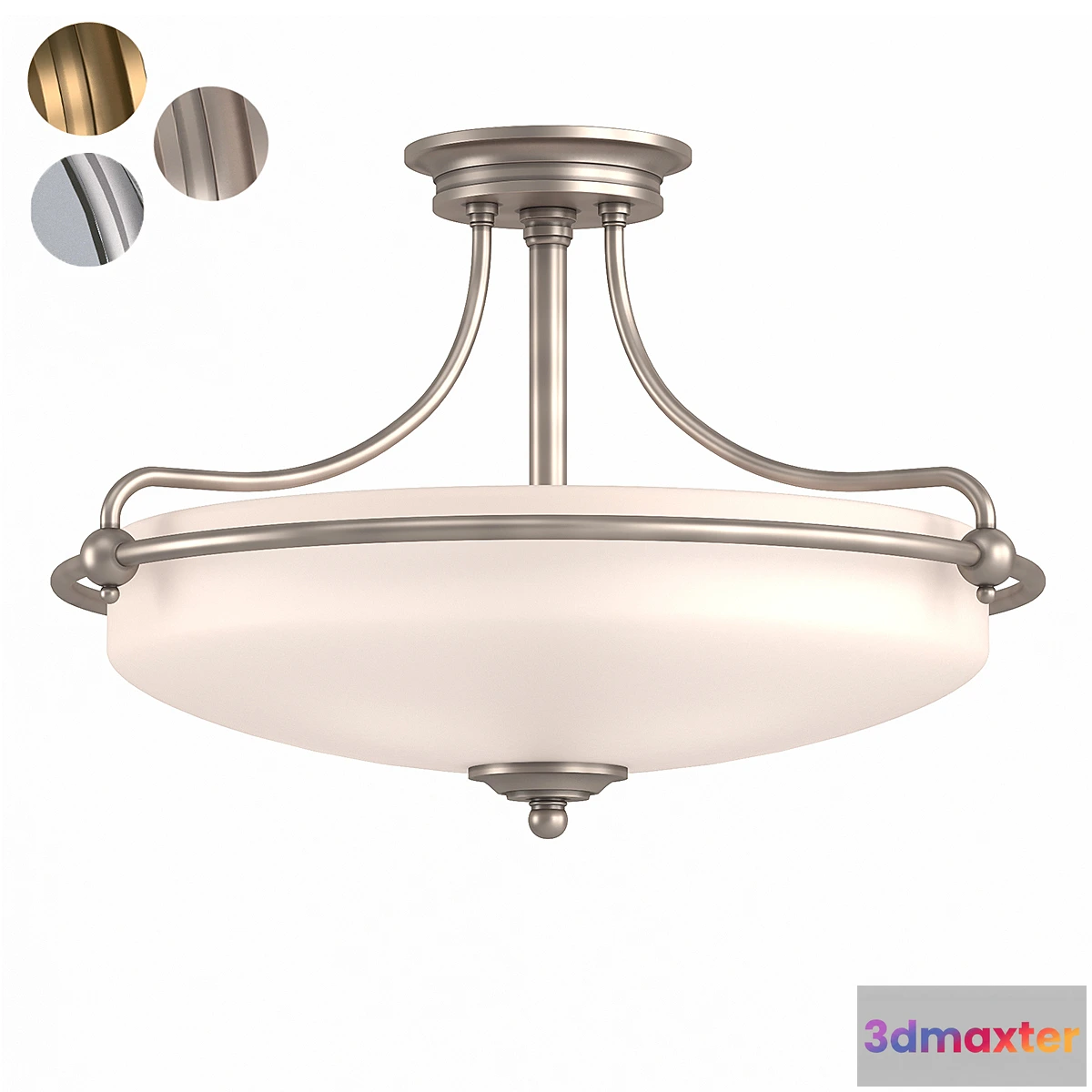 1407342 - Quoizel Ceiling lamp QZ-GRIFFIN-SFM-AN 3D Max