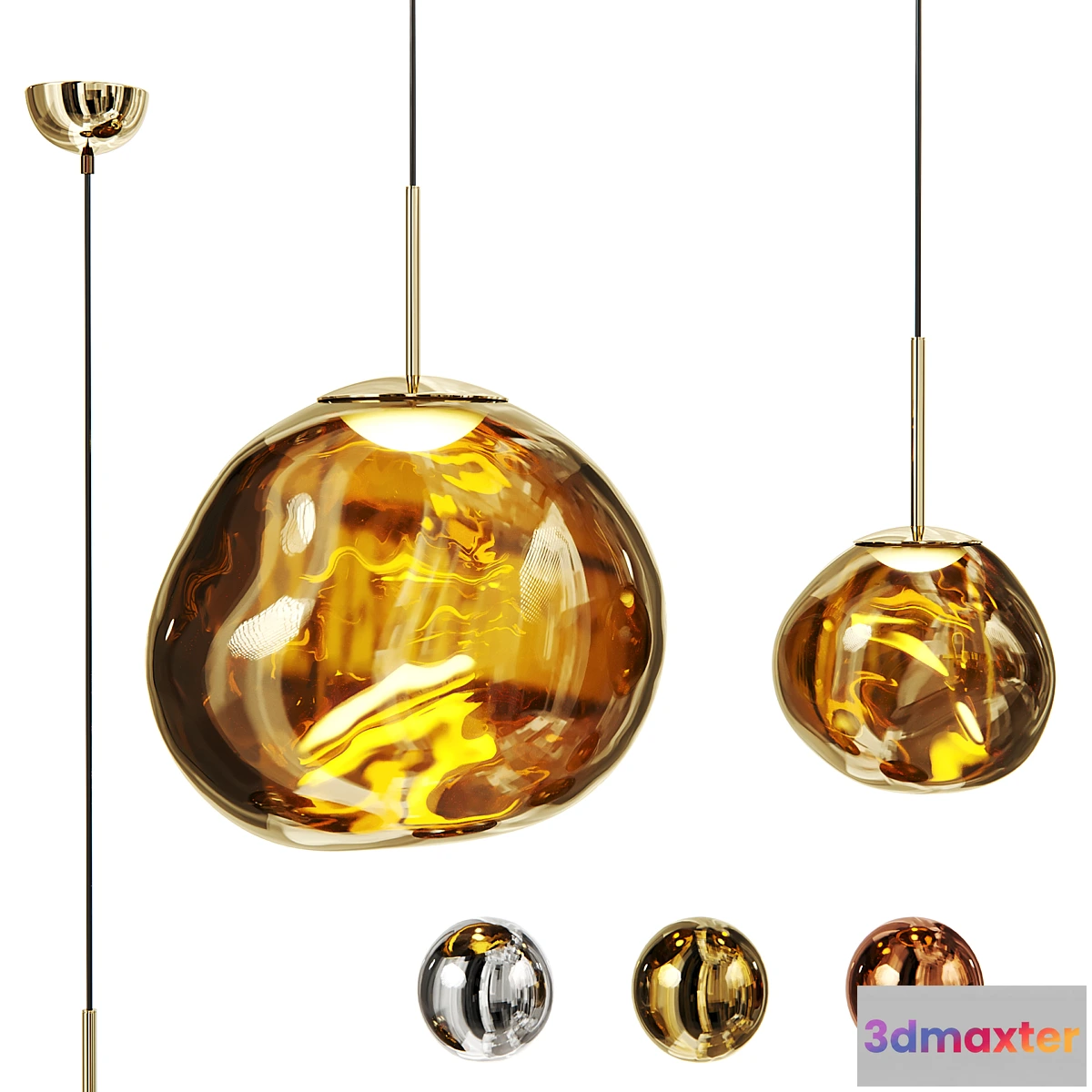 1407636 - Pendant - Melt Led Pendant by Tom Dixon 3D Max