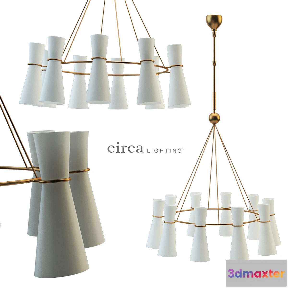 1408074 - Clarkson Chandelier 3D Max