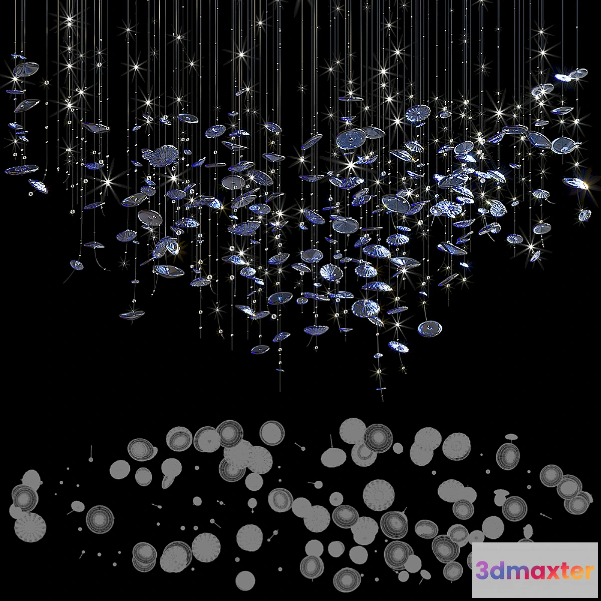 1408674 - Chandelier Light Vargov - Fiber 3D Max