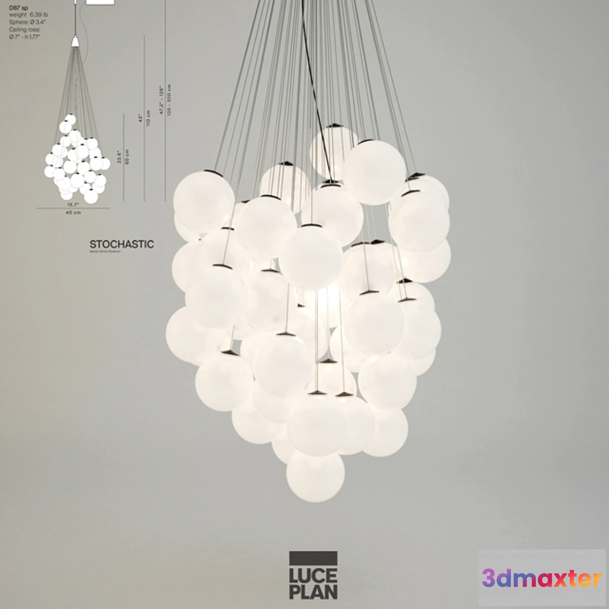 1409128 - Luceplan Stochastik 3D Max