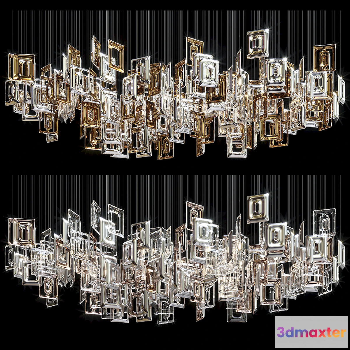 1409158 - Chandelier Light Vargov - Geometric 3D Max