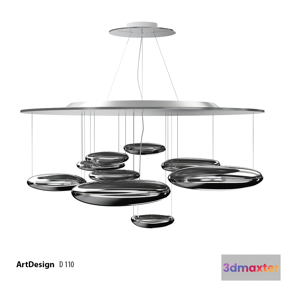 1410694 - Chandelier Art Design Mercury 3D Max