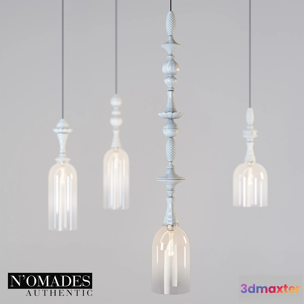 1410710 - Nomades Authentic Ceilin Lights 3D Max