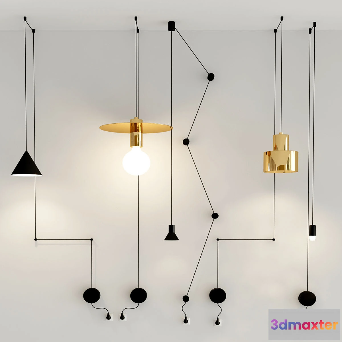 1410748 - Linear sconces collection 3D Max