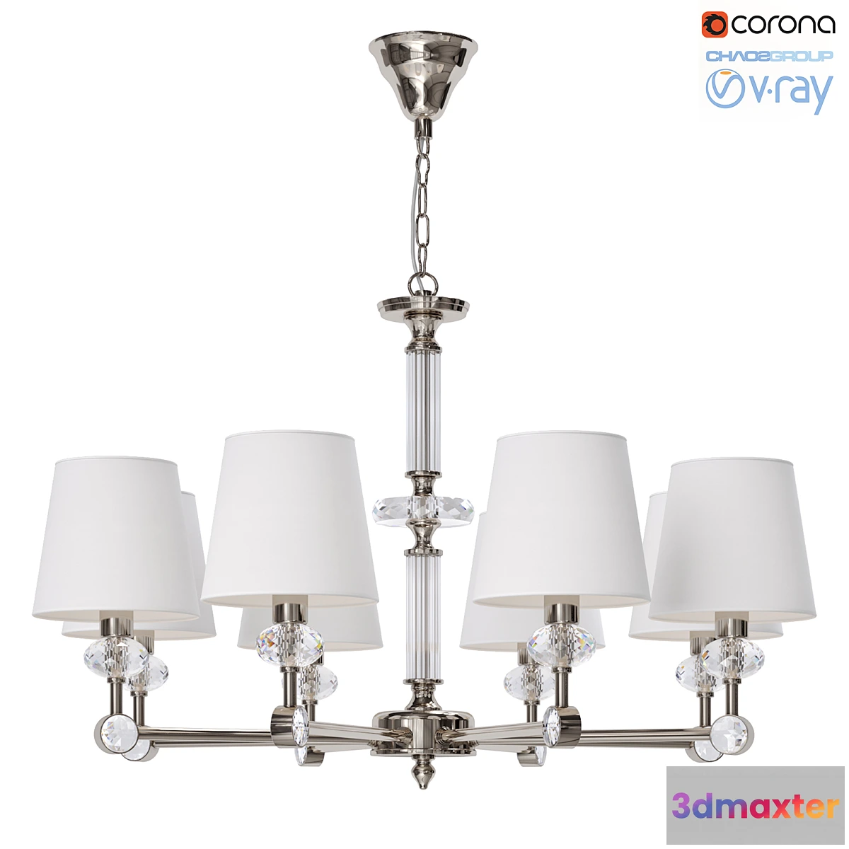 1411538 - Maytoni Riverside Chandelier 3D Max