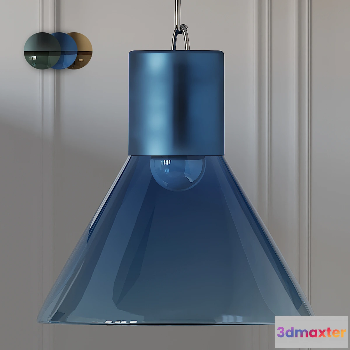 1411834 - CROWDYHOUSE Funnel Pendant Lamps 3 Colors 3D Max