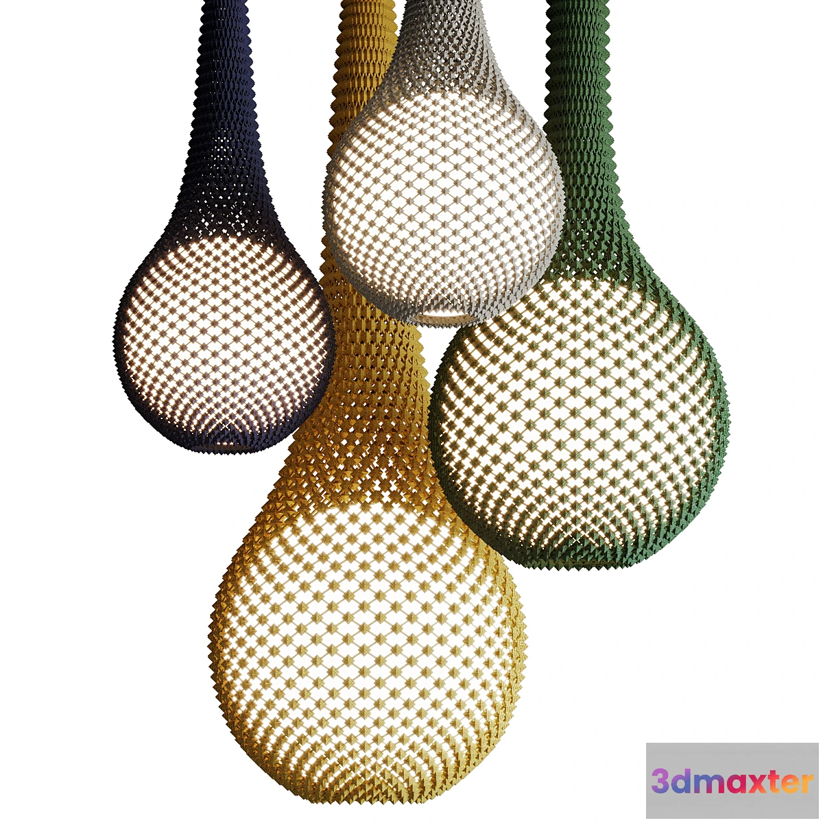 1412038 - Pendant lamp Ariel Zuckerman KNITTED LED pendant lamp 3D Max