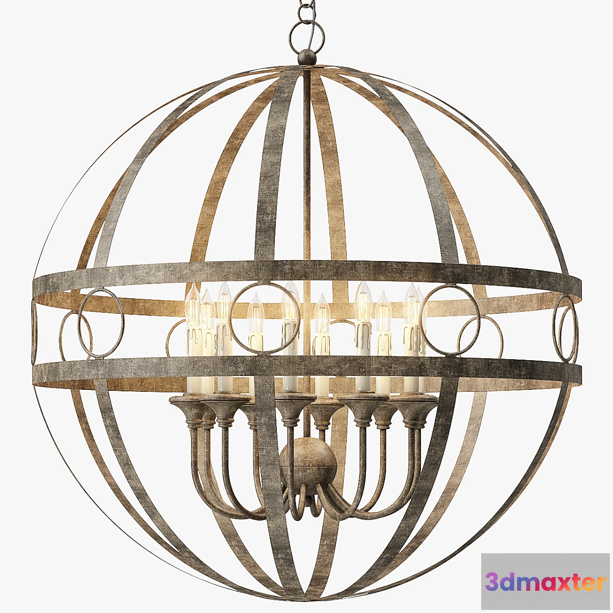 1412904 - Arteriors Hollace Chandelier 3D Max