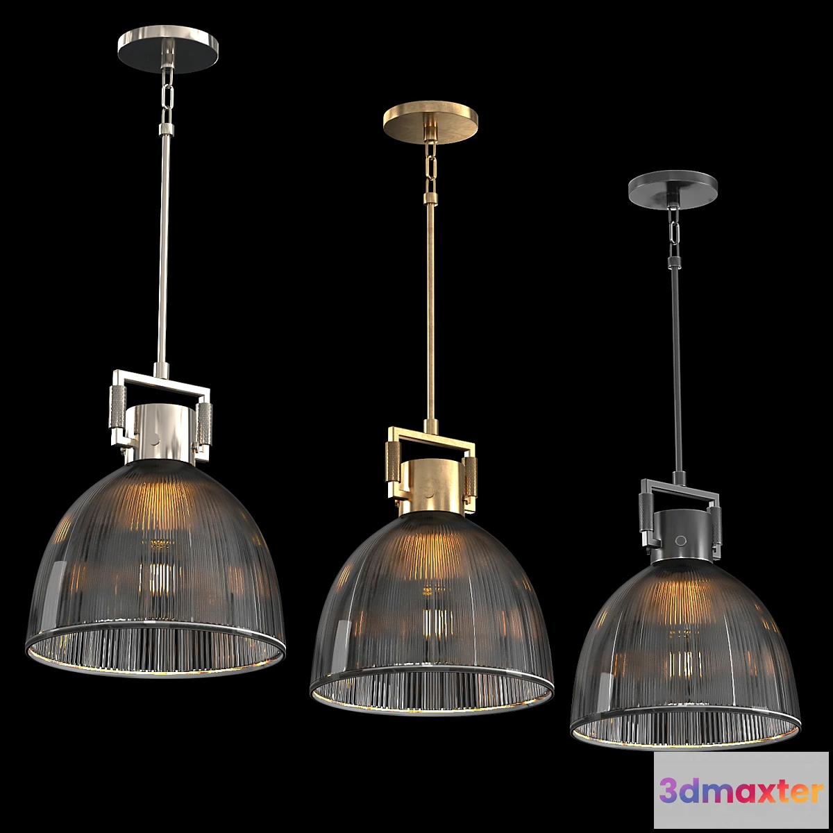 1413186 - MACHINIST PRISMATIC CLOCHE PENDANT 3D Max