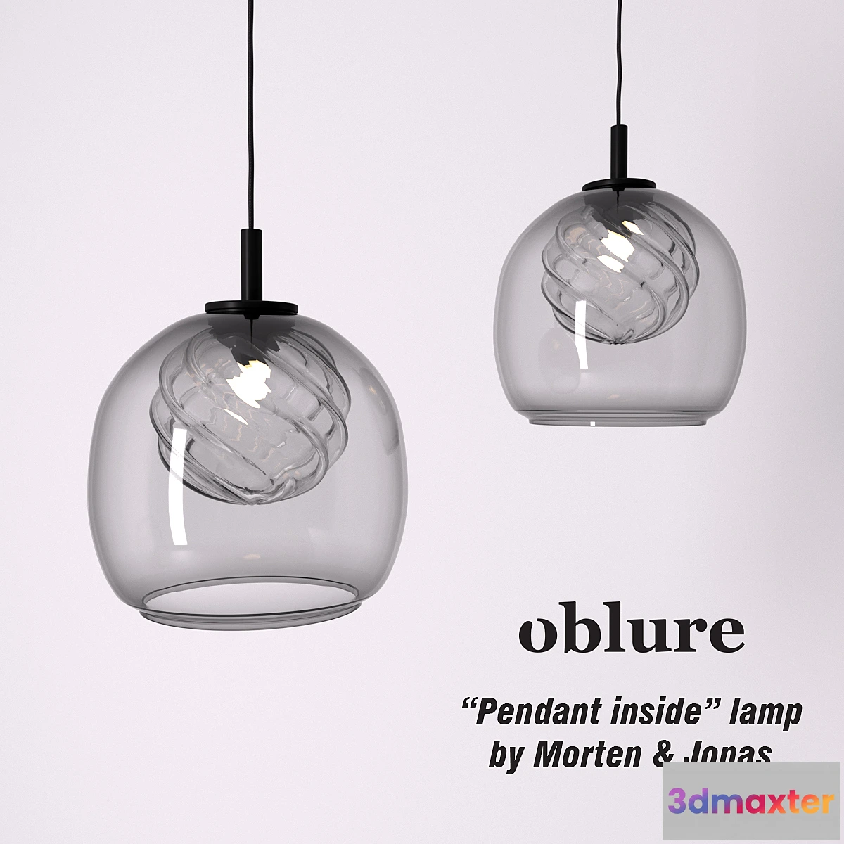 1414088 - Pendant inside lamp by Morten & Jonas. Oblure 3D Max