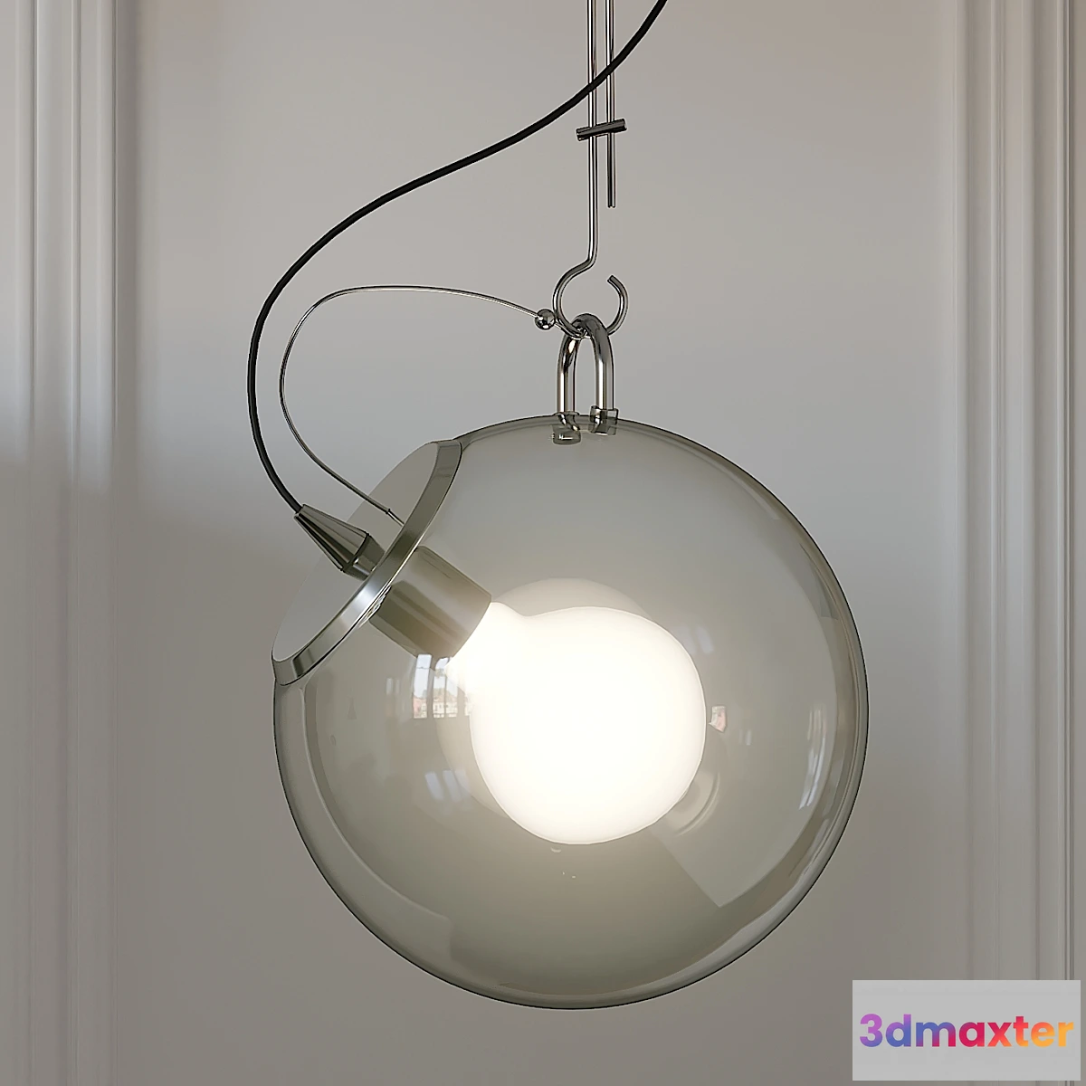 1415526 - Nordic Style Wide Glass Miconos Suspension Lamp 3D Max