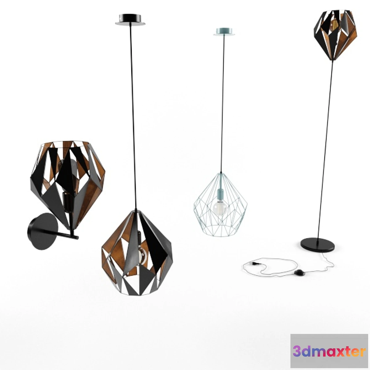 1415956 - Eglo CARLTON 1 (vintage) 3D Max