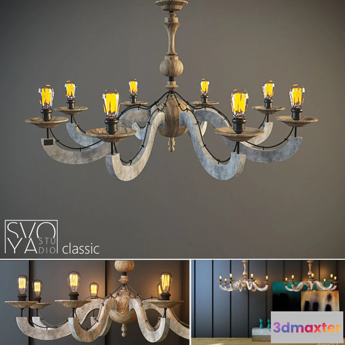 1415968 - Chandelier “classic” 3D Max