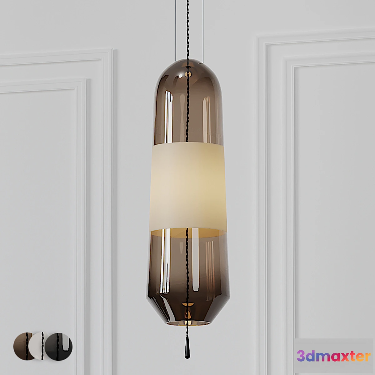 1416468 - Mini Glass Pendant Light 3 Different Materials 3D Max