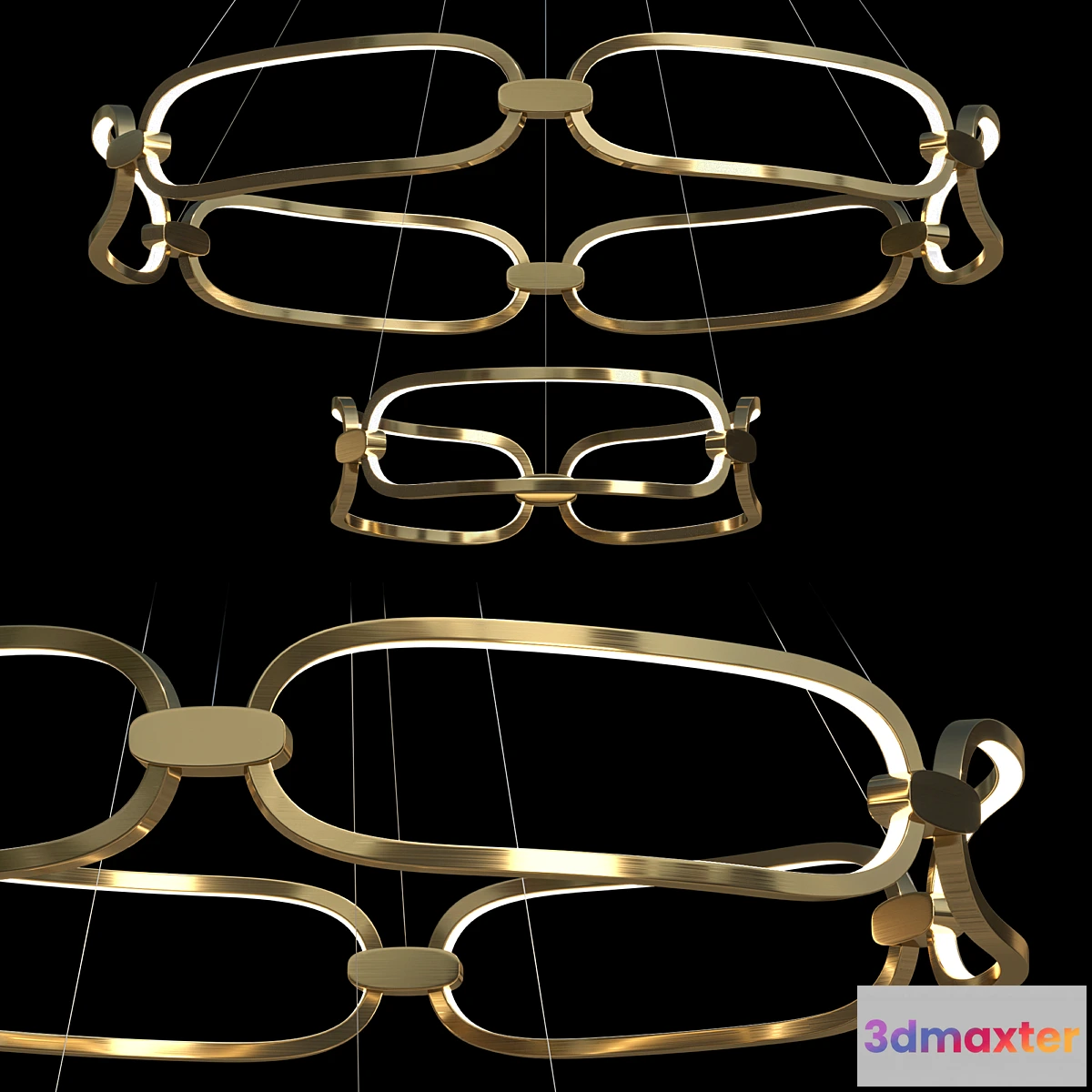 1416788 - Romatti nimfa chandelier 3D Max