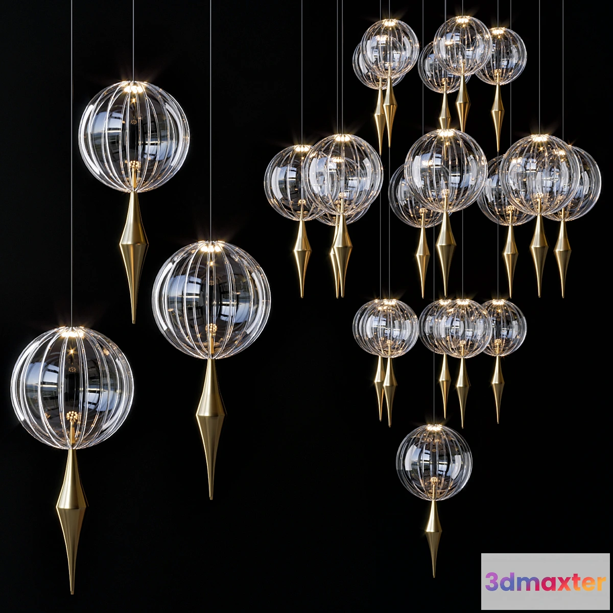 1417324 - oneiric-vertrart-pendant light 3D Max