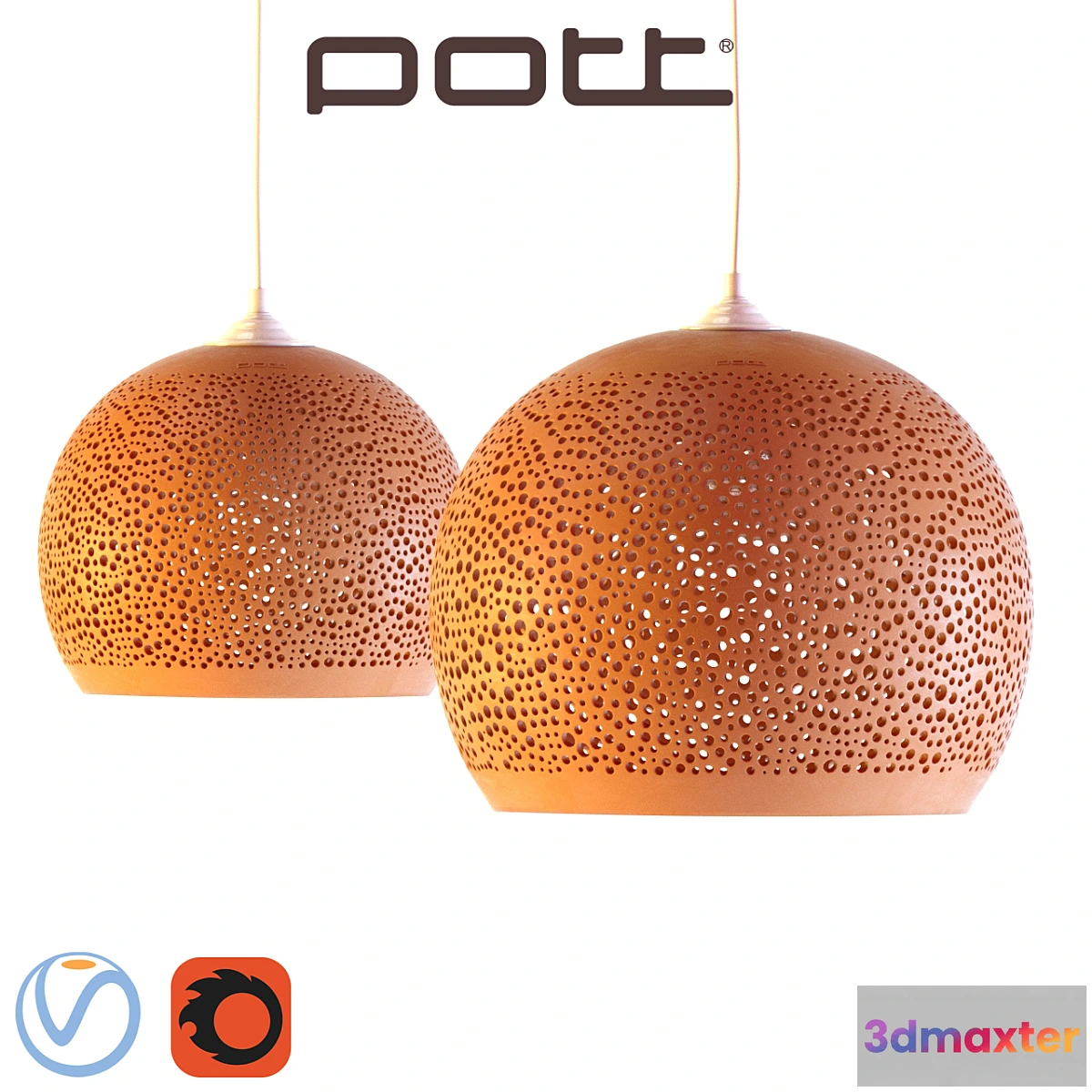 1417420 - Chandelier Pott SpongeUp 3D Max