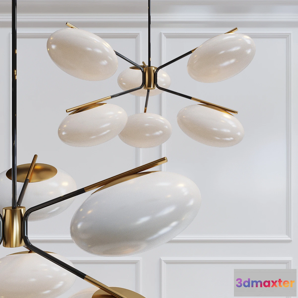 1417582 - Champignon 6-Light Chandelier 3D Max