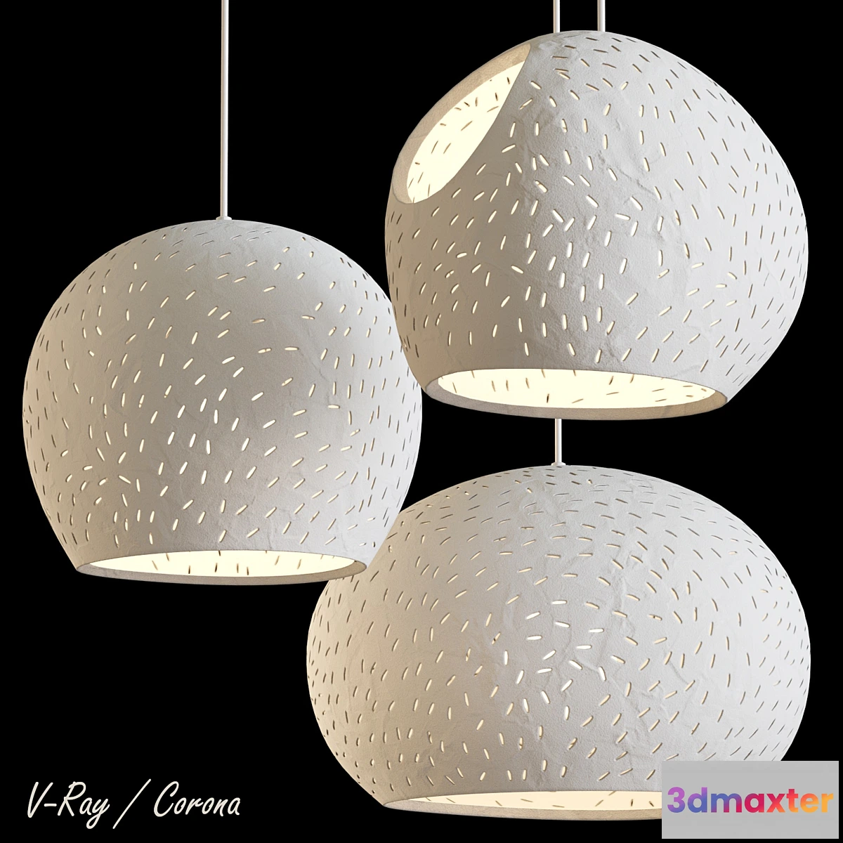 1418958 - Claylight Pendants 3D Max