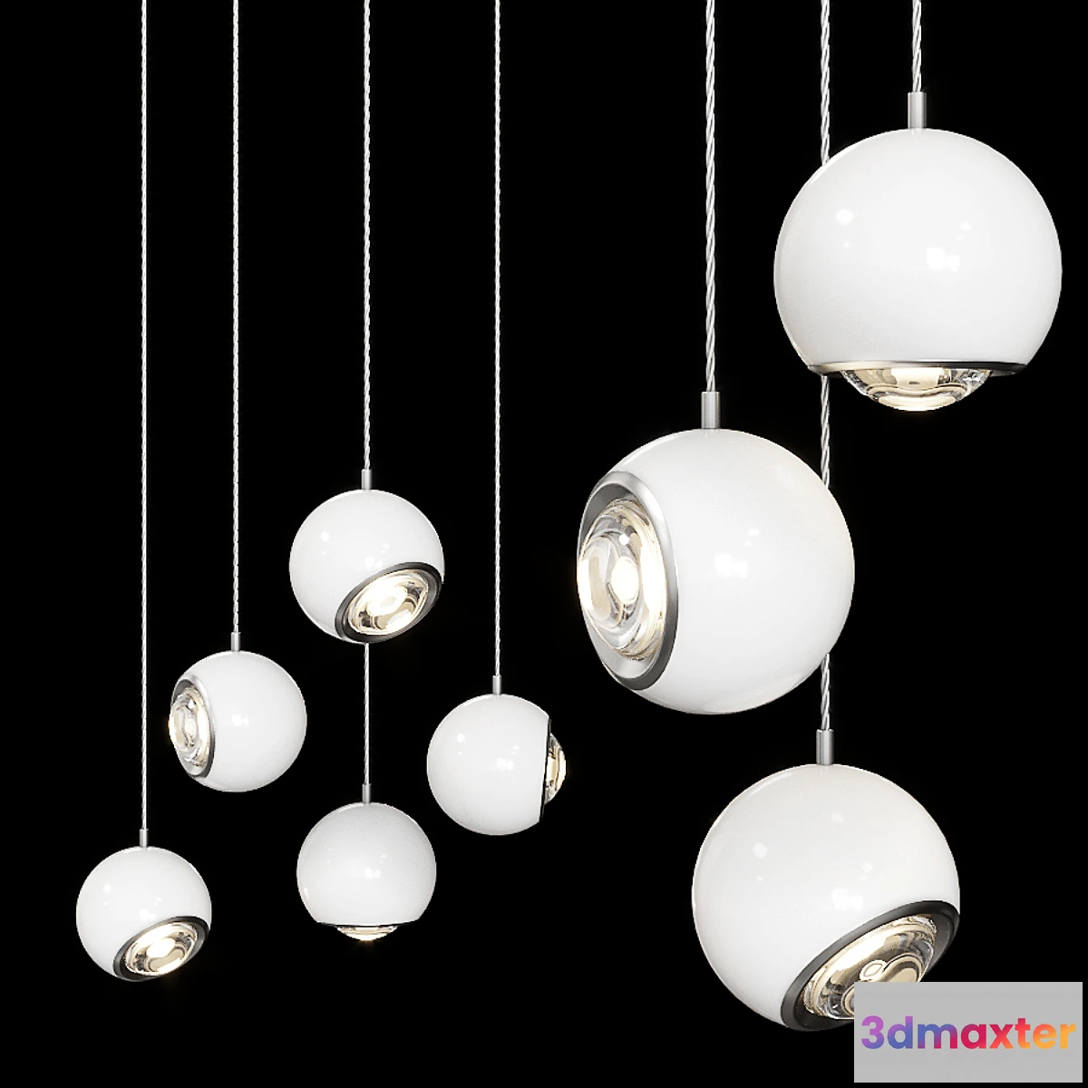 1419100 - Spider by Studio Italia Design White 3D Max