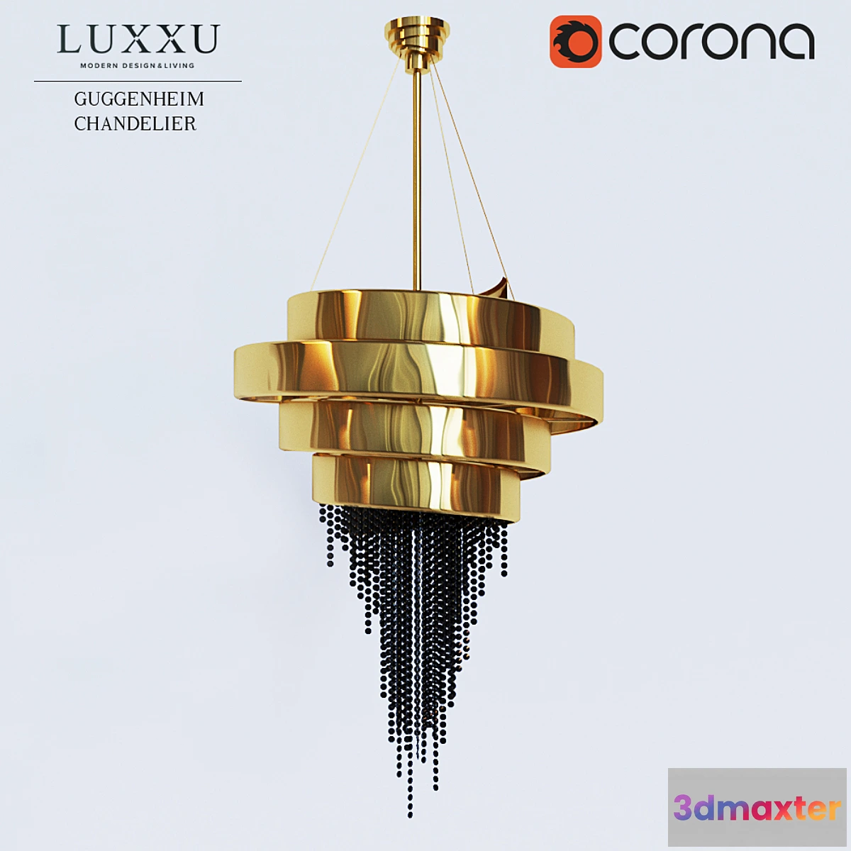 1419128 - LUXXU GUGGENHEIM CHANDELIER 3D Max