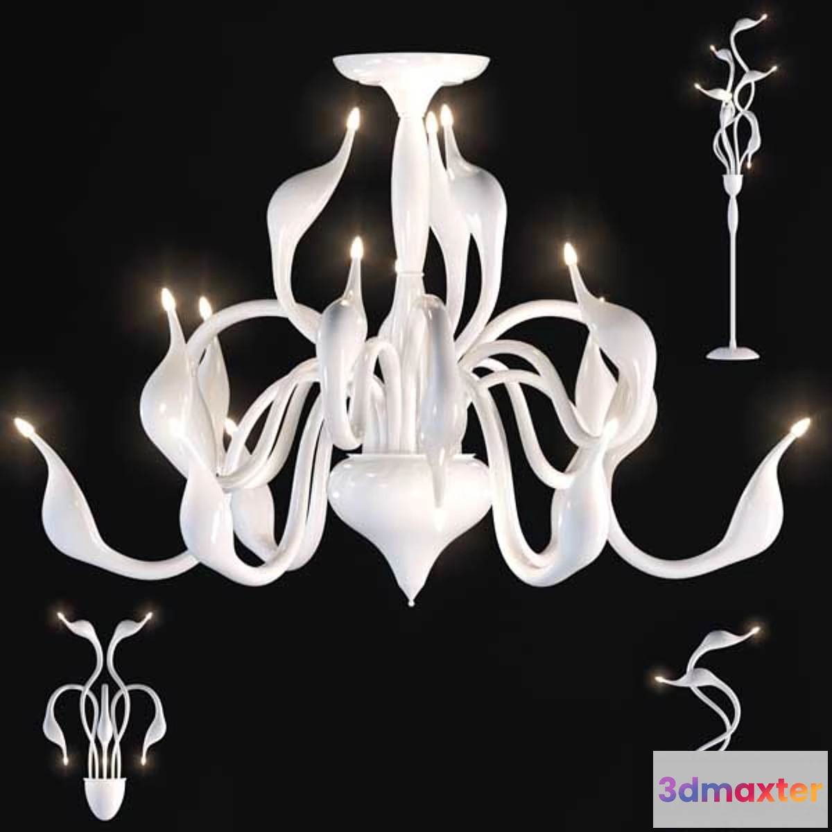 1419352 - Lightstar _ Cigno collo 3D Max