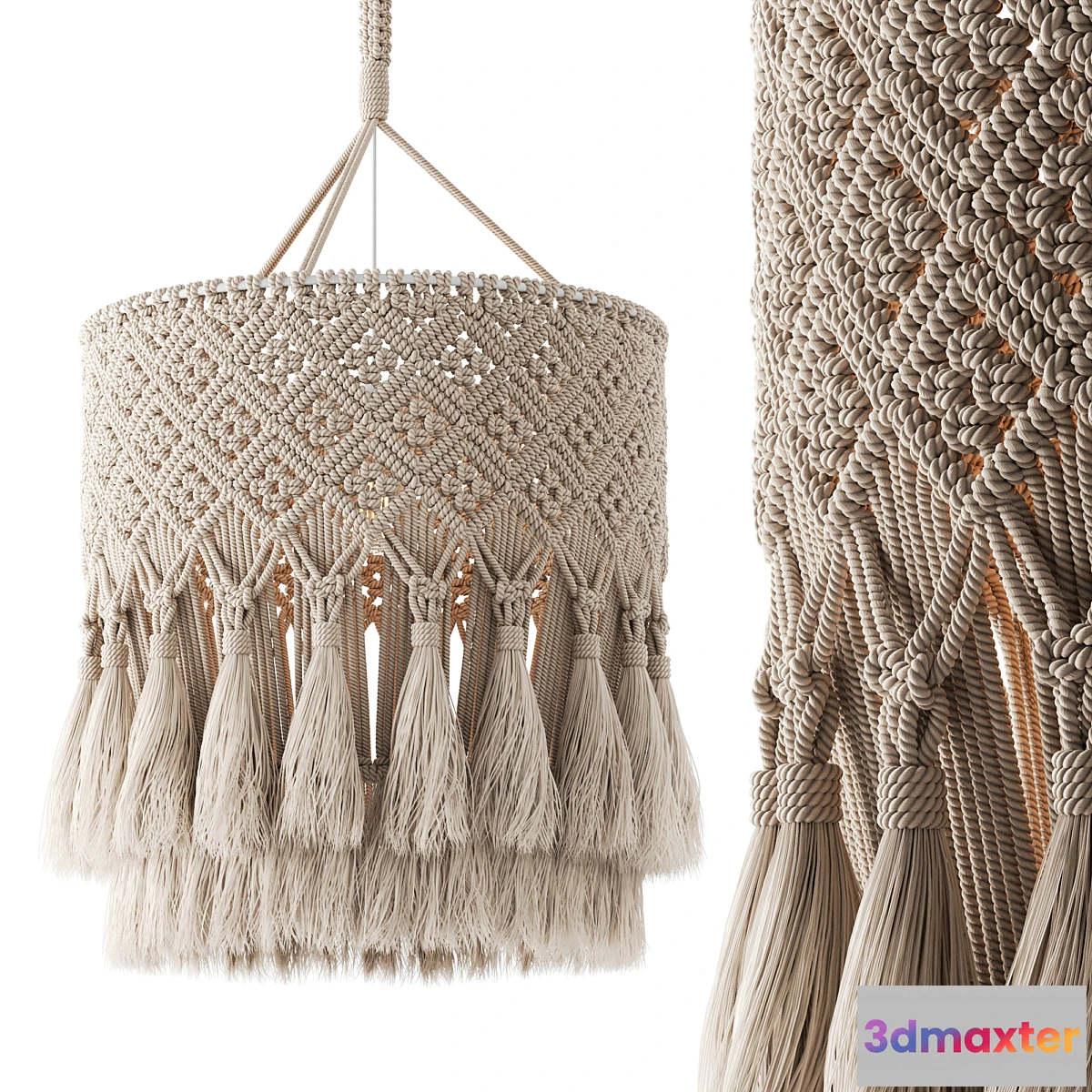 1420598 - MACRAME Pendant Light 01 3D Max