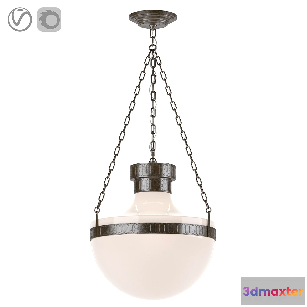 1420968 - Modern Schoolhouse Lantern 3D Max