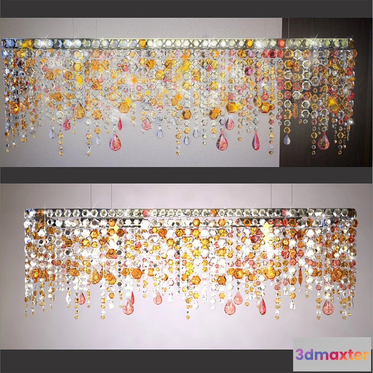 1421062 - Crystal chandelier 3D Max