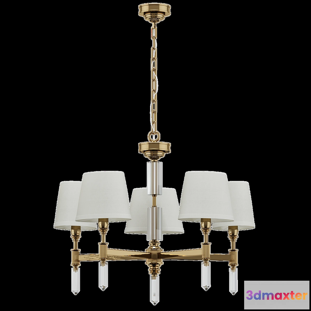 1421190 - Pendant chandelier Odeon Light 4894_5 LONDON 3D Max